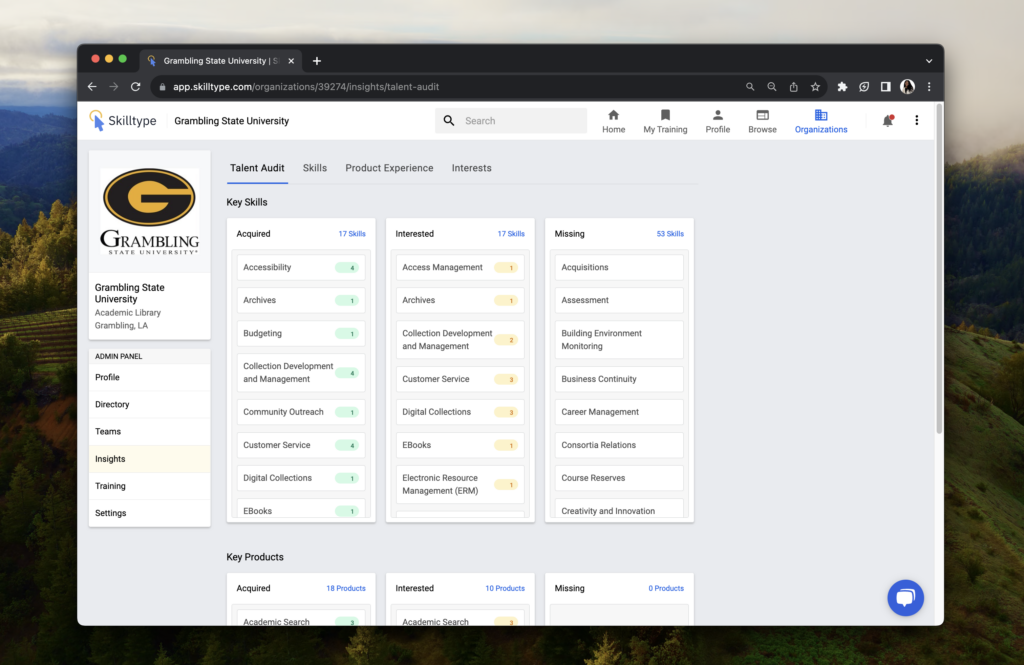 Case Study Grambling Skilltype